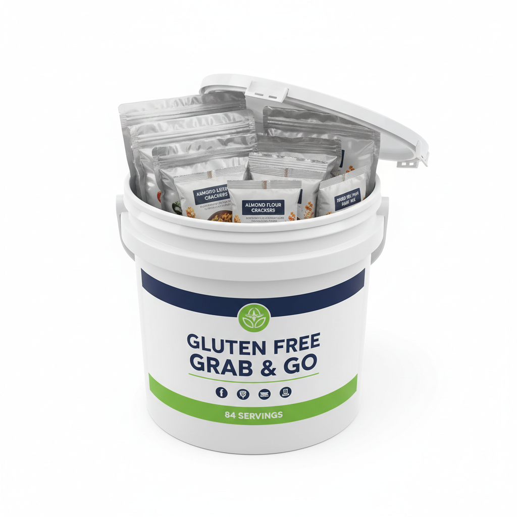 84 Serving Gluten Free Grab and Go Bucket