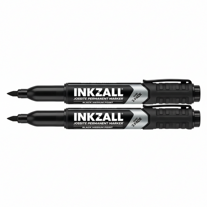 INKZALL Black Medium Point Jobsite Permanent Marker (2-Pack)