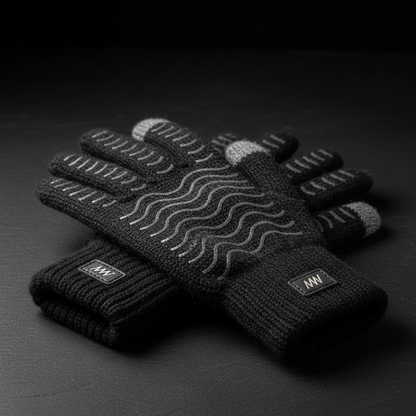 Merino Wool Winter Gloves for Men Women, Cold Weather Warm Touchscreen Unisex, Non-Slip, Knit Elastic Cuff