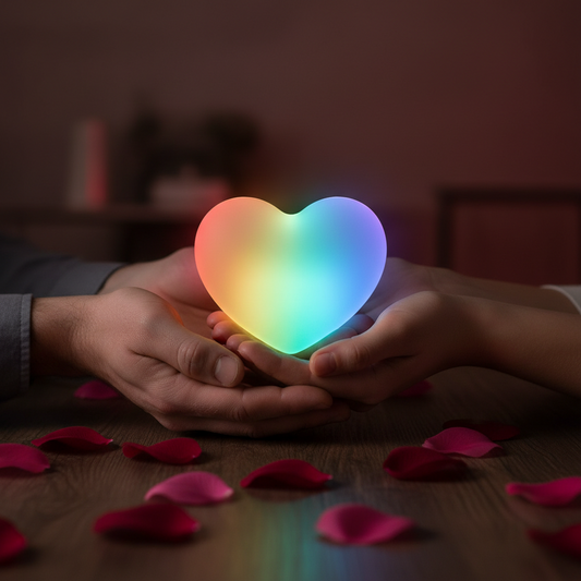 Valentines Day Gift Hands Holding Love 3D Night Light